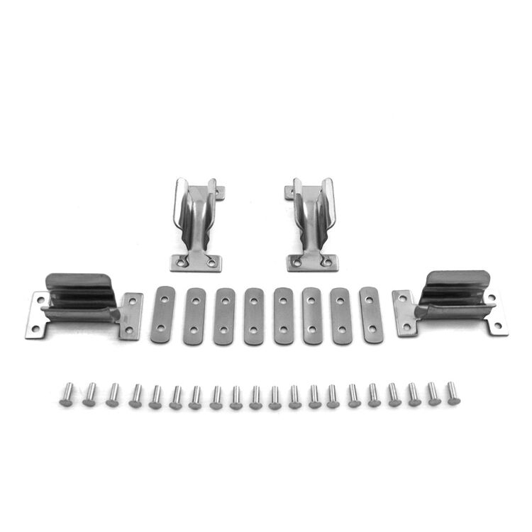 V-Twin Mfg. Lower Clip Kit For Fiberglass Saddlebags For Harley FL 1970-1980