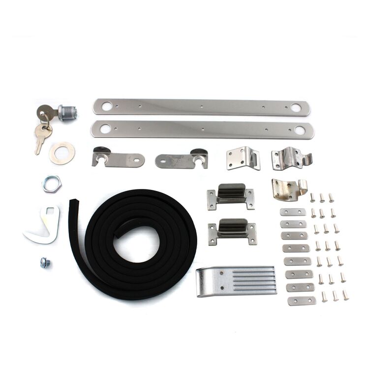 V-Twin Mfg. Hardware Kit For Fiberglass Saddlebag For Harley FL 1970-1980