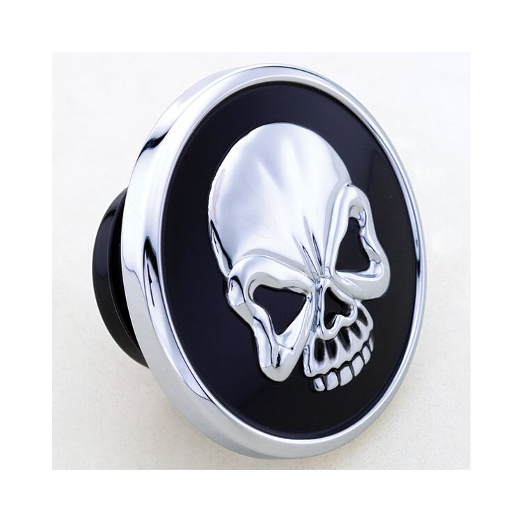 Milwaukee Twins Skull Vented Gas Cap For Harley 1984-1996