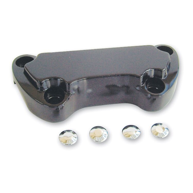 Milwaukee Twins Standard Scalloped 1" Handlebar Top Clamp For Harley