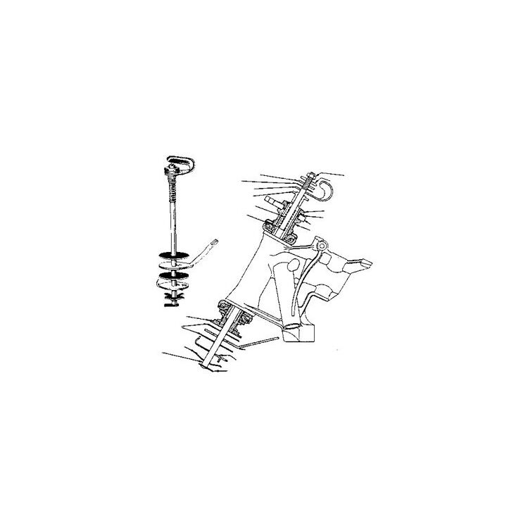 V-Twin Mfg. Steering Damper Assembly For Harley FL EL UL 1940-1945