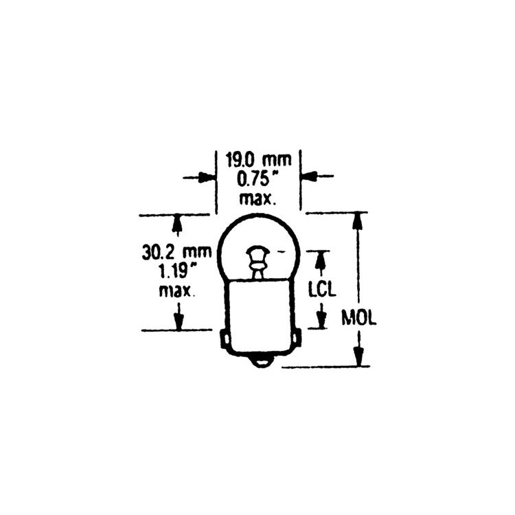 V-Twin Mfg. Dash/Fender Light Bulb
