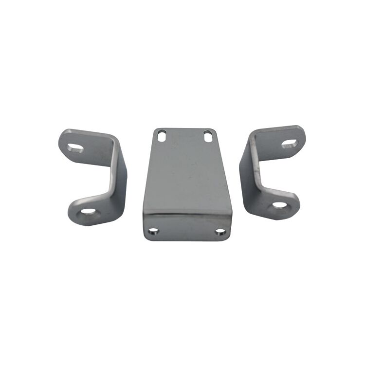 V-Twin Mfg. Spring Fork Chrome Horn and Fender Bracket For Harley FL 1941-1945