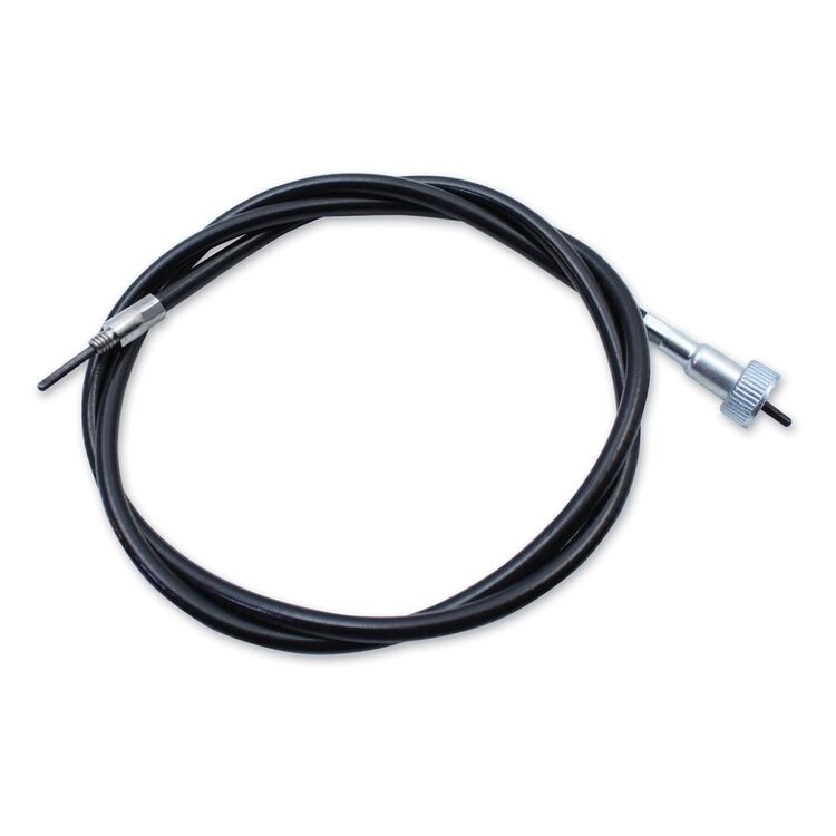 V-Twin Mfg. 49" Black Speedometer Cable For Harley FX / XL 1973-1992