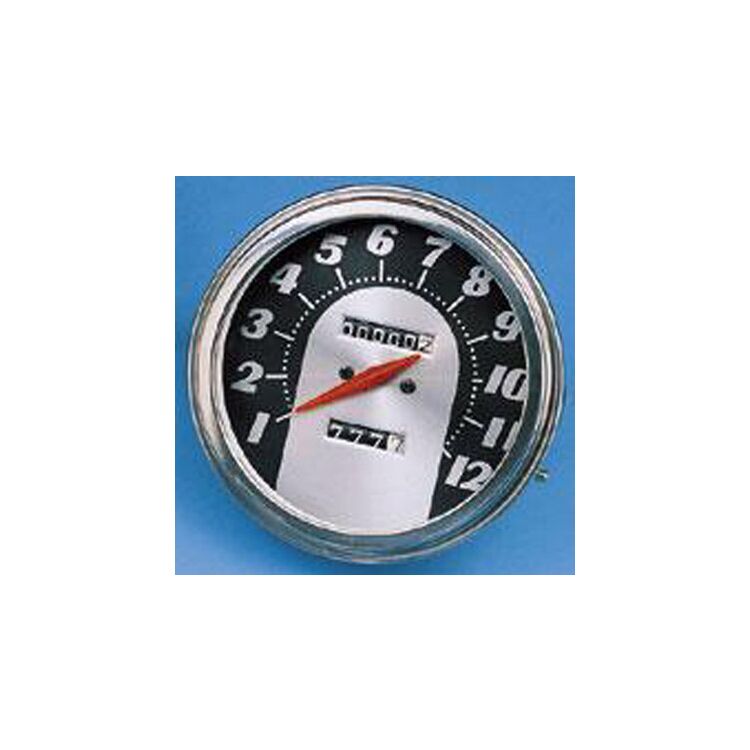 V-Twin Mfg. Tombstone Style Speedometer For Harley FL EL UL WL 1936-1961