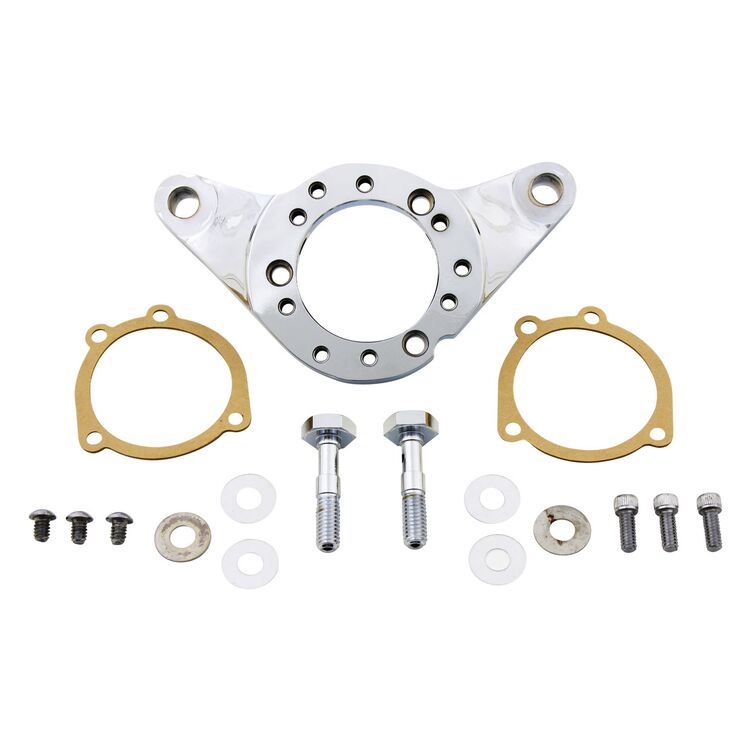V-Twin Mfg. Air Cleaner Bracket Kit Chrome For Harley Big Twin 1993-2017