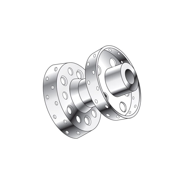 V-Twin Mfg. Chrome Rear Hub For Harley FL FX 1967-1972