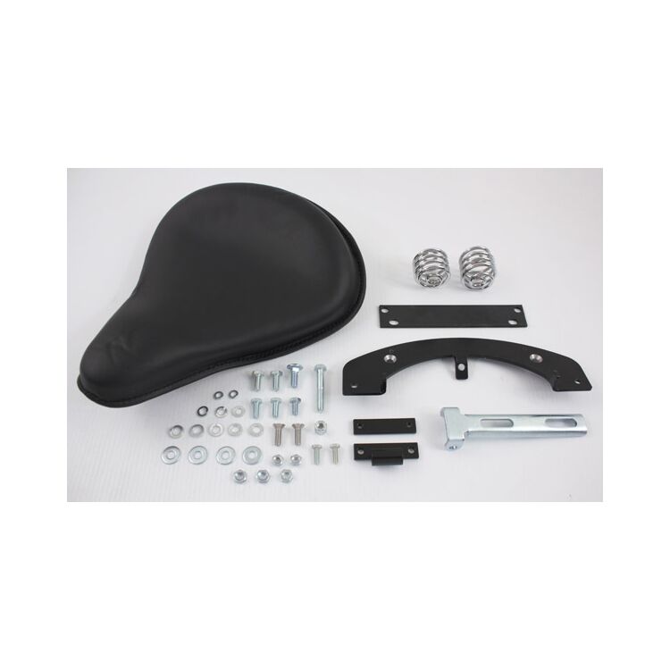 V-Twin Mfg. Leather Solo Seat Kit For Harley Sportster 1979-1981