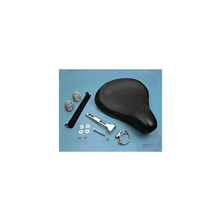 V-Twin Mfg. Leather Solo Seat Kit For Harley Sportster 1952-1978