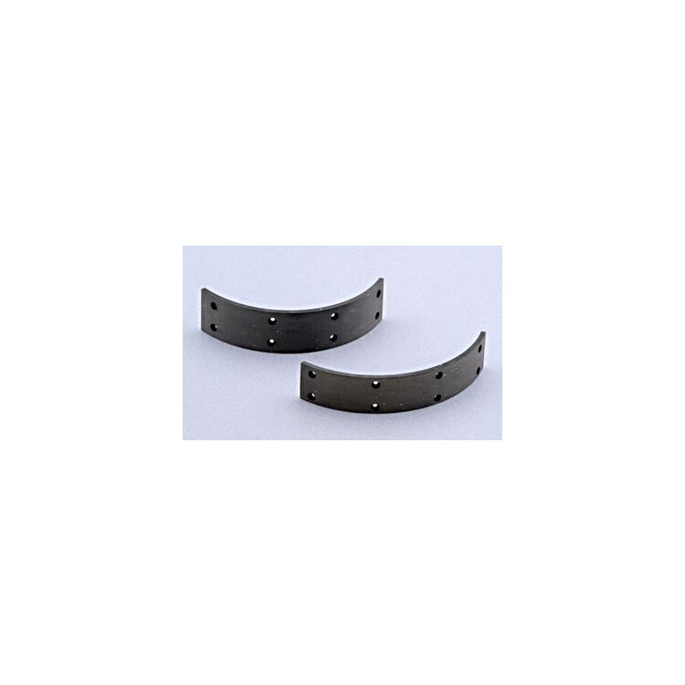V-Twin Mfg. Rear Brake Shoe Lining Set With Rivets For Harley FL FX 1963-1972