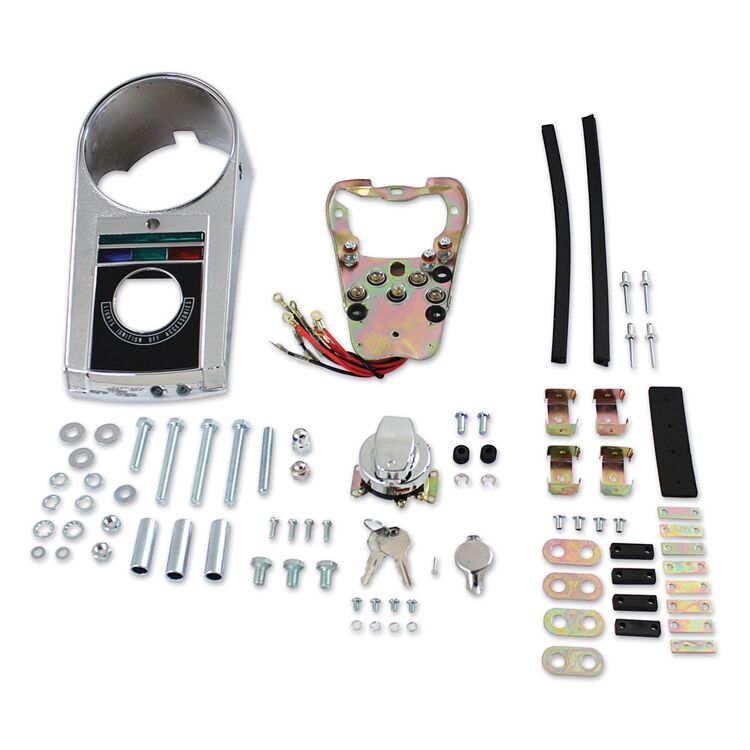 V-Twin Mfg. Dash And Mounting Kit For Harley 1980-1995