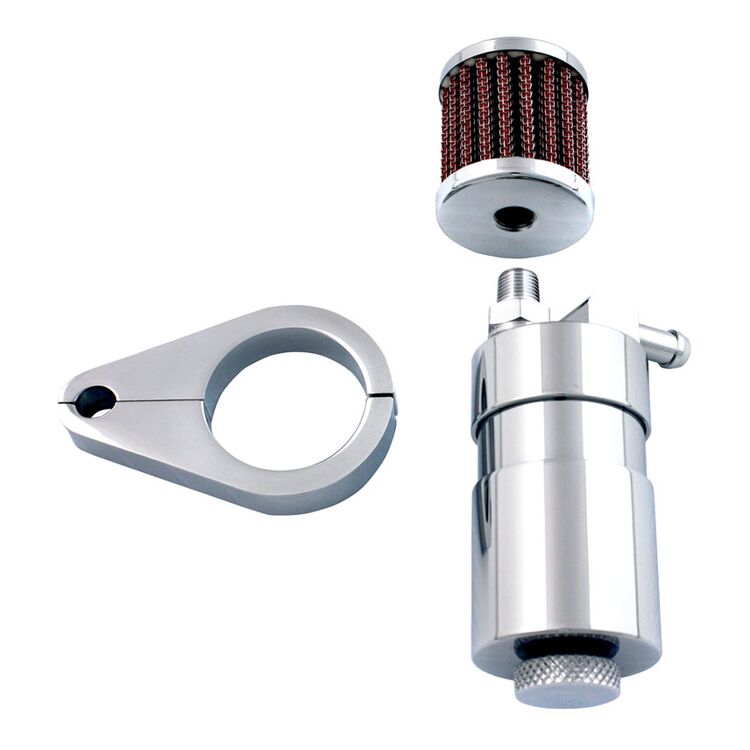 V-Twin Mfg. Chrome Sifton Engine Breather Oil Collector