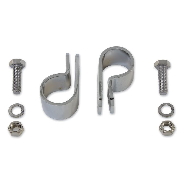 V-Twin Mfg. Chrome Frame Mounting Clamps