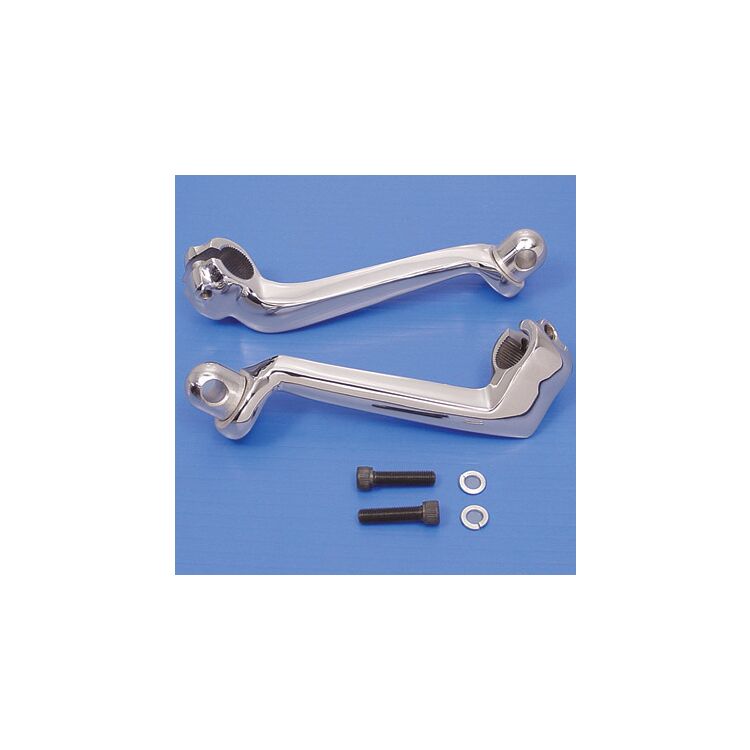 V-Twin Mfg. Chrome Driver Footpeg Mounts For Harley Sportster 1952-1974