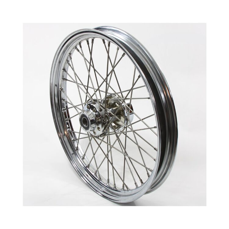 V-Twin Mfg. Replica 40 Spoke Chrome Front Wheel For Harley FXDWG 2006-2007