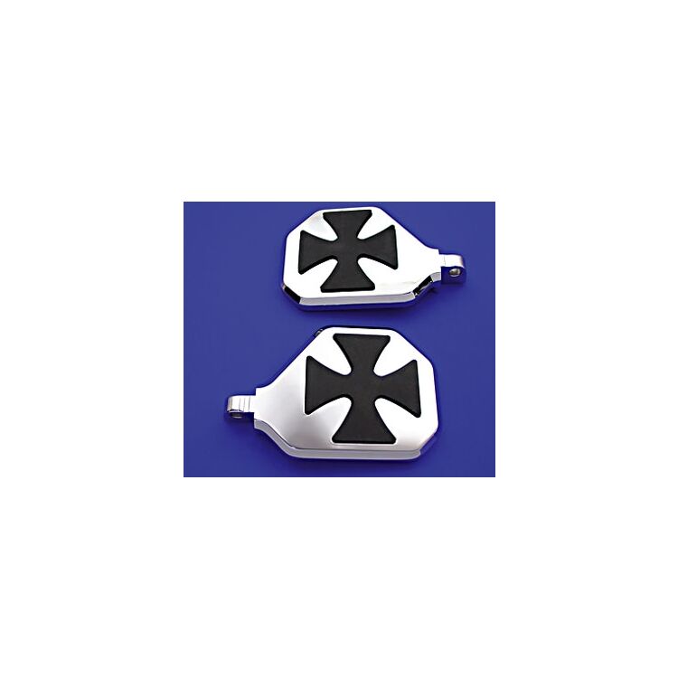 V-Twin Mfg. Chrome Maltese Mini Bullet Boards