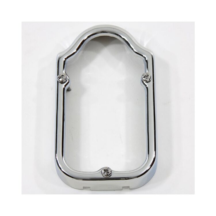 V-Twin Mfg. Chrome Rim For Tombstone Taillight For Harley FL 1947-1954