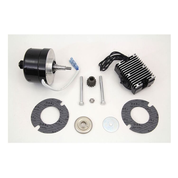 V-Twin Mfg. Black Alternator Generator Conversion Kit For Harley Sportster 1958-1970
