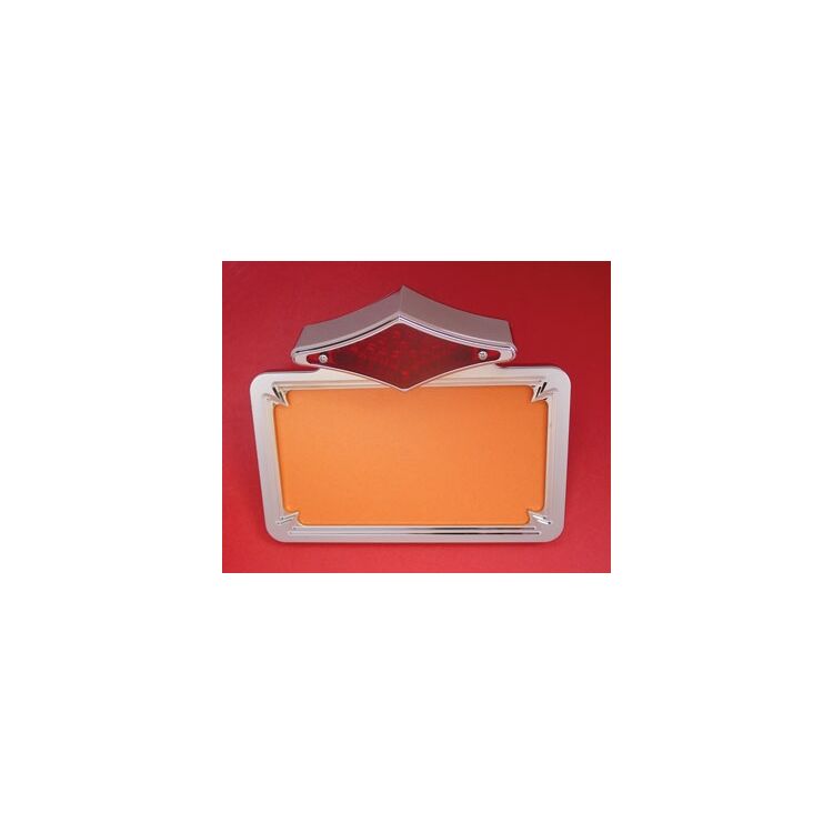 V-Twin Mfg. Chrome Billet Diamond Fender Mount Taillight And License Plate Holder