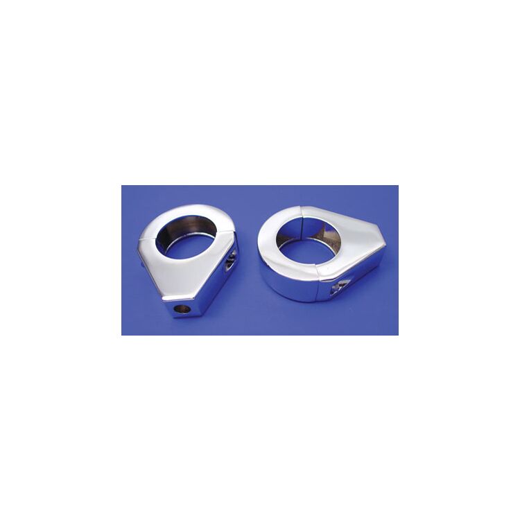 V-Twin Mfg. Turn Signal Clamp Kit For 35mm Fork Tubes
