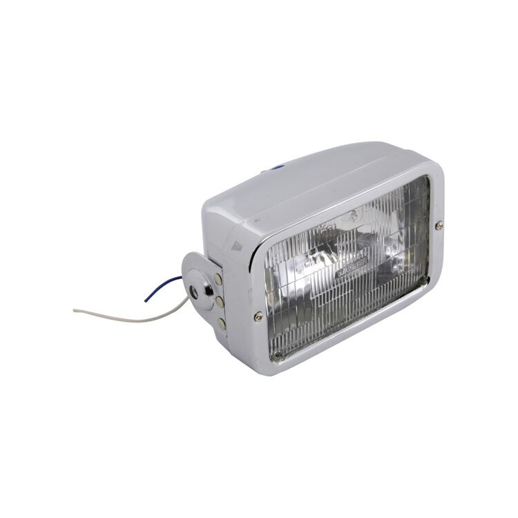 V-Twin Mfg. Chrome Caddy Style Side Mount Headlight