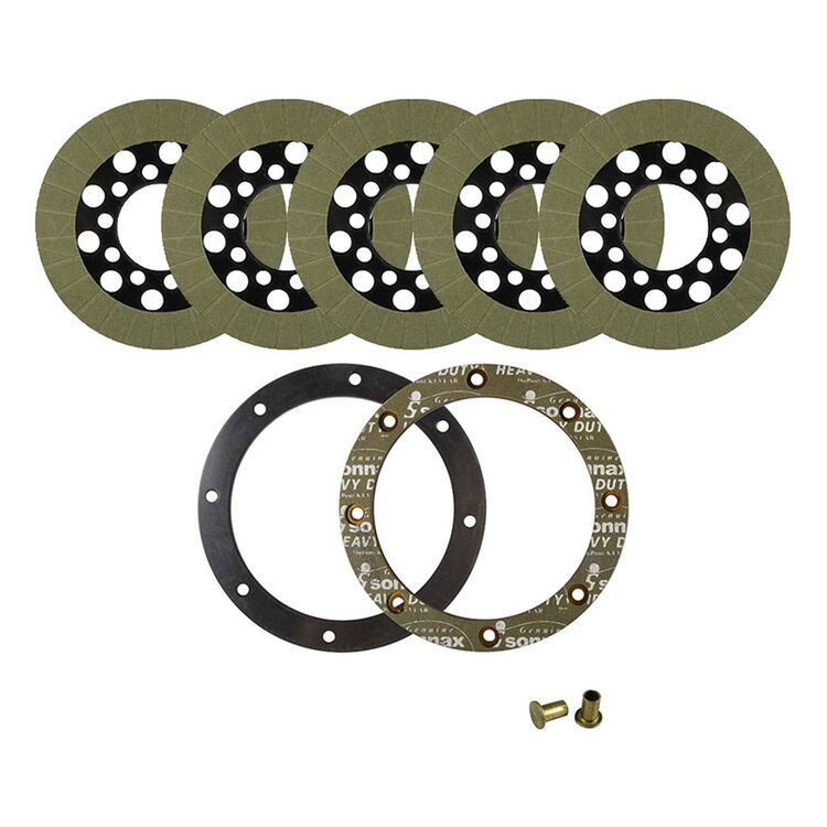 Alto Aramid Clutch Friction Plate Kit With Backing Plate For Harley Big Twin 1967-1984
