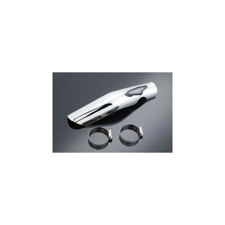 V-Twin Mfg. Chrome Heat Shield For Rear Pipe For Harley Touring 1970-1984