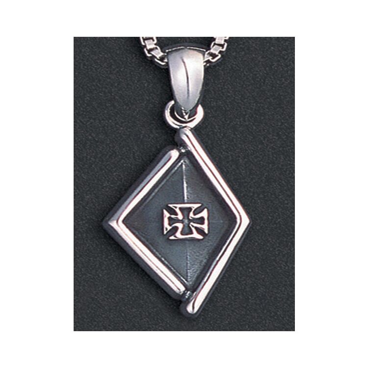 Wildthings Cross In Diamond Shape Necklace