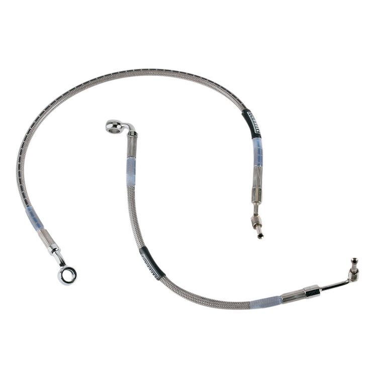 Russell Stainless Rear Brake Line For Harley FLH / FLT 1986-1991