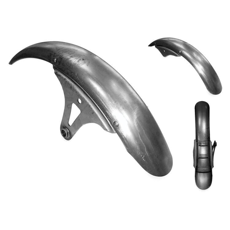 Biker's Choice Front Fender With Raw Bracket For Harley FXSTS 1988-2006