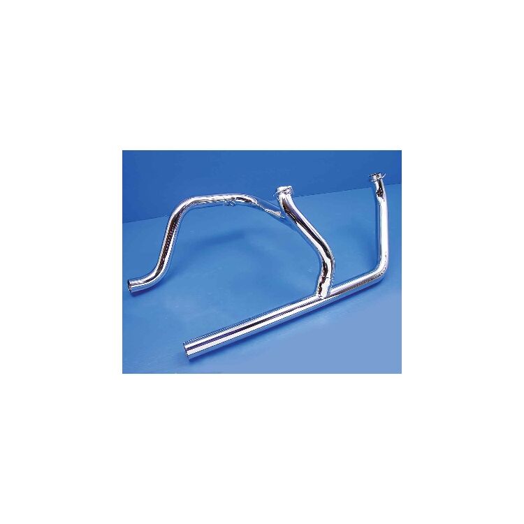 Paughco Crossover Dual Headpipe Set For Harley FL / FX 1971-1984