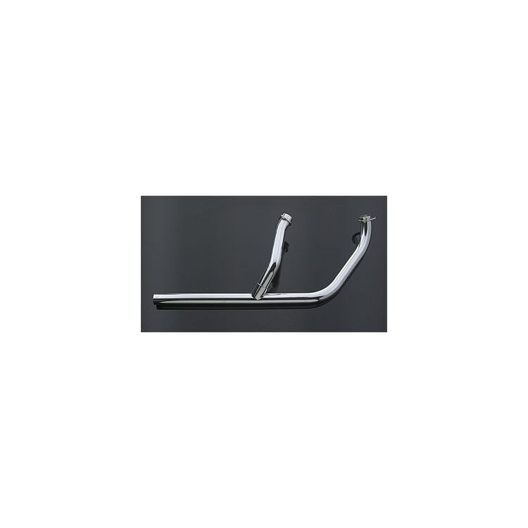 Paughco 2-Into-1 Headpipes For Harley Shovelhead 1970-1984