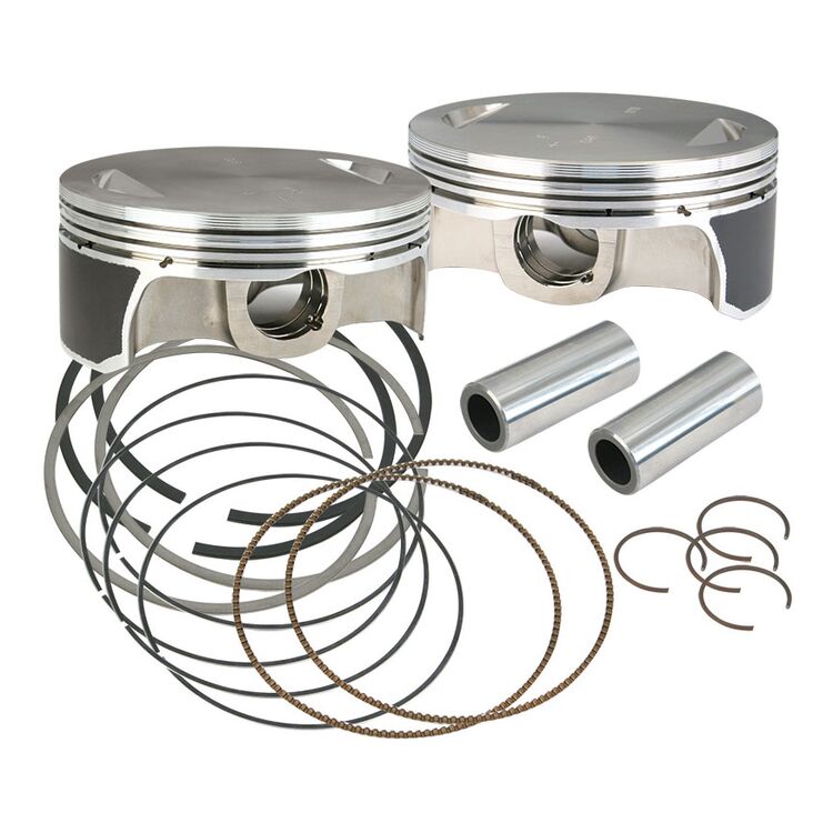 S&S Cycle 4 1/8" Flat Top Piston Kit For Harley With Hot Set Up Kit