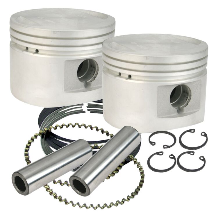 S&S Cycle Flat-Topped Piston Kit For Harley 80" Stock / S&S Motors 1984-1999