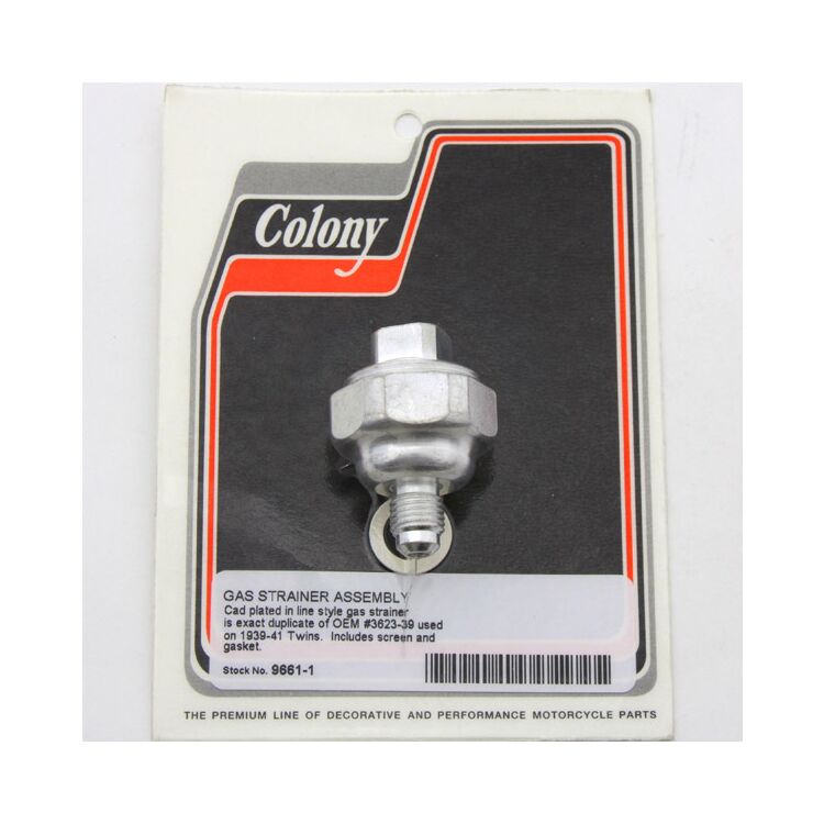 Colony Gas Strainer Assembly For Harley 1939-1941