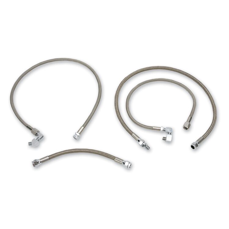 Drag Specialties Braided Oil Line Kit For Harley Sportster 1991-1993