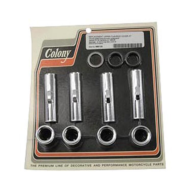 Colony Upper Pushrod Covers For Harley Sportster 1986-1990