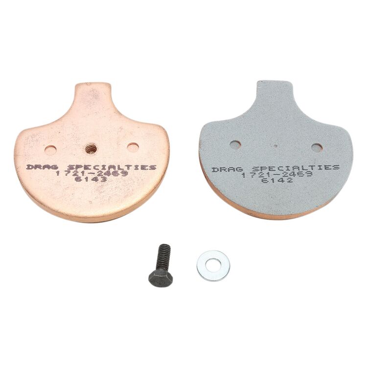 Drag Specialties Premium Sintered Metal Brake Pads For Harley Touring Softail Dyna 1984-2011