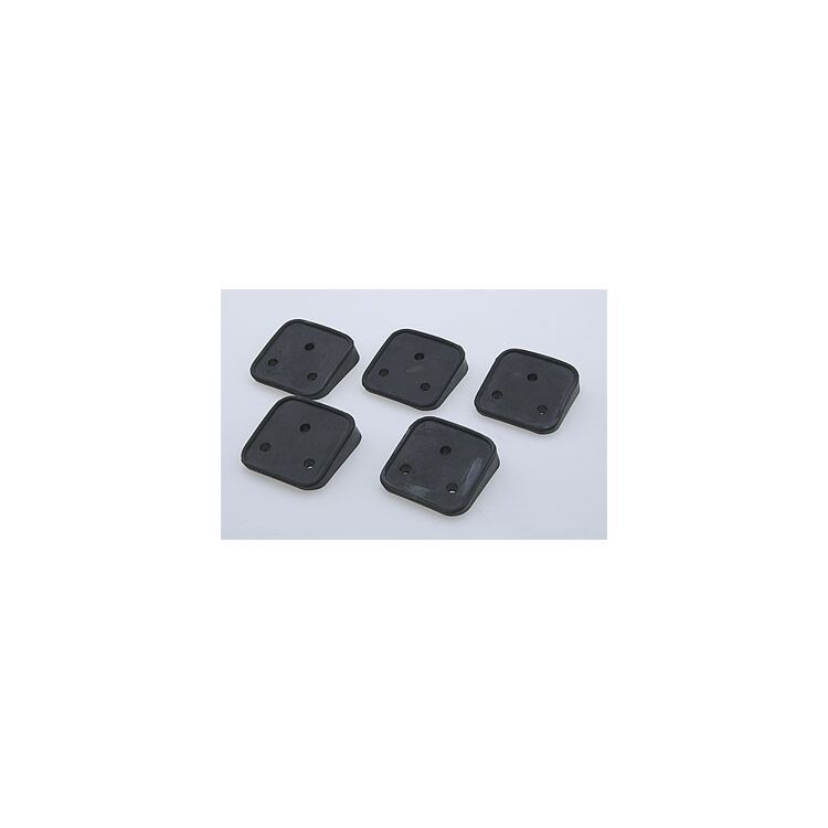 J&P Cycles Rubber Isolation Spacers For Laydown License Plate Frames For Harley 1977-2022