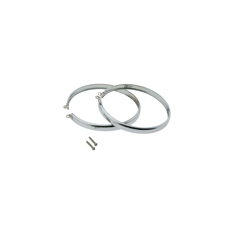 J&P Cycles 5 3/4" Headlight Trim Ring Set For Harley FX / FXR / XL 1971-1992