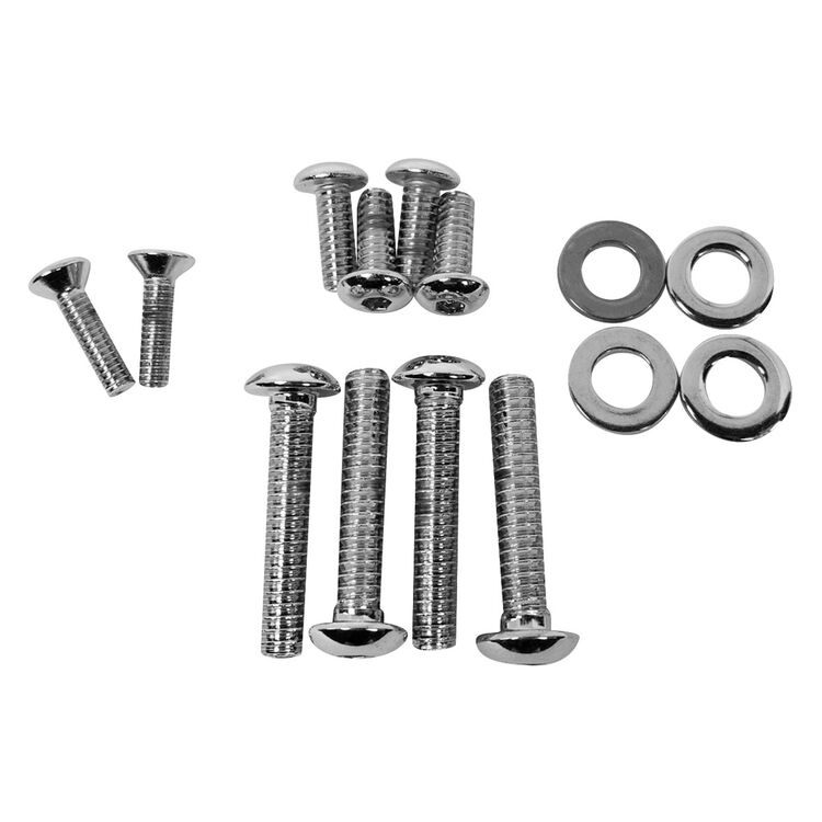 Drag Specialties Chrome Lever / Master Cylinder Dress-Up Kit For Harley BT / XL 1986-2017