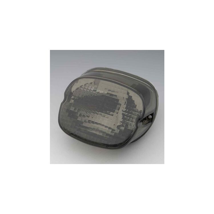 J&P Cycles Smoke Tailight Lens With License Plate Facing Down For Harley 2006-2016