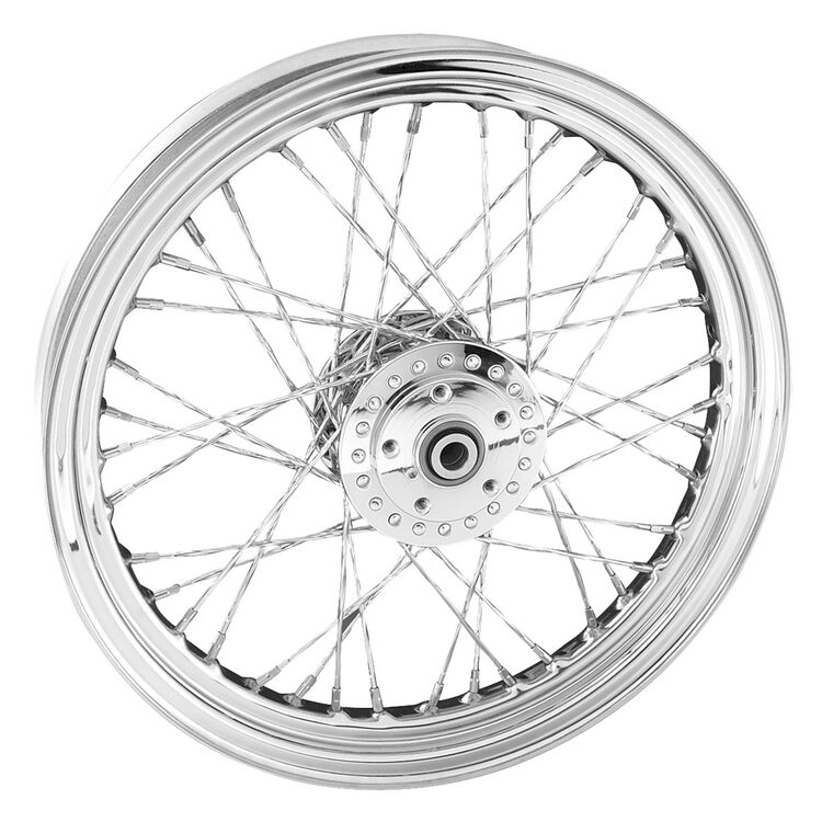 V-Twin Mfg. 40 Twirled Spoke Front Wheel For Harley FXD / FXR / XL 1984-1999