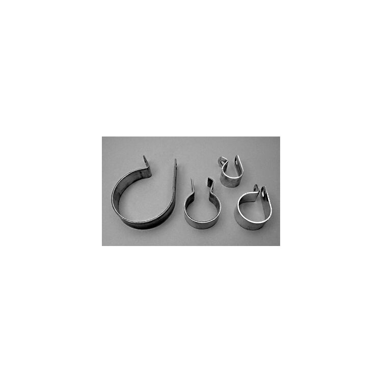 V-Twin Mfg. Stainless Steel Exhaust Clamp Set For Harley FL 1958-1969