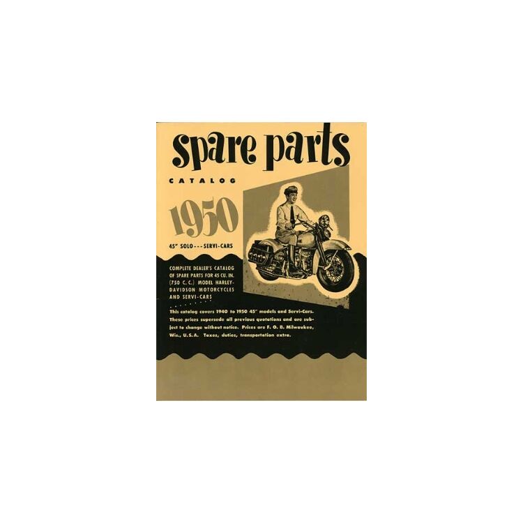 V-Twin Mfg. Parts Catalog For Harley WL / G 1940-1952