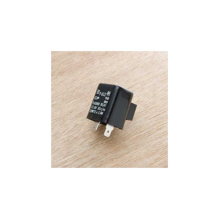 V-Twin Mfg. 12-Volt Plastic Rectangular Style Flasher Unit For Harley 1973-1995