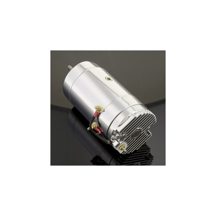 V-Twin Mfg. 2-Brush Style Chrome Generator For Harley FL XL 1941-1981