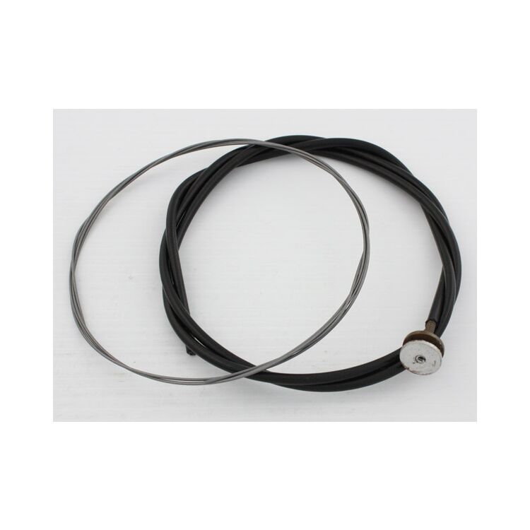 V-Twin Mfg. Braided Outer Throttle And Spark Control Cable For Harley FL 1949-1953