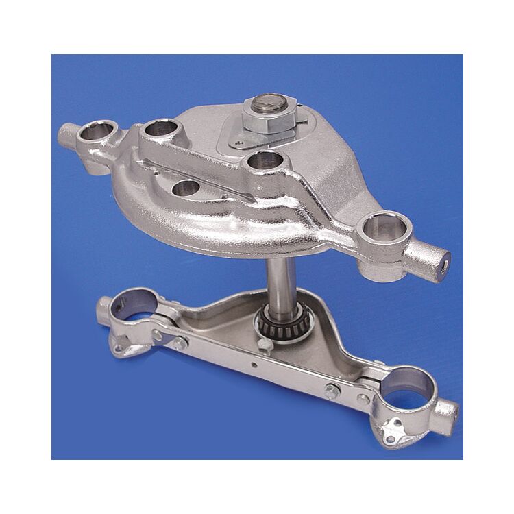 V-Twin Mfg. Replica Chrome Triple Tree Set For Harley Touring 1984-2008