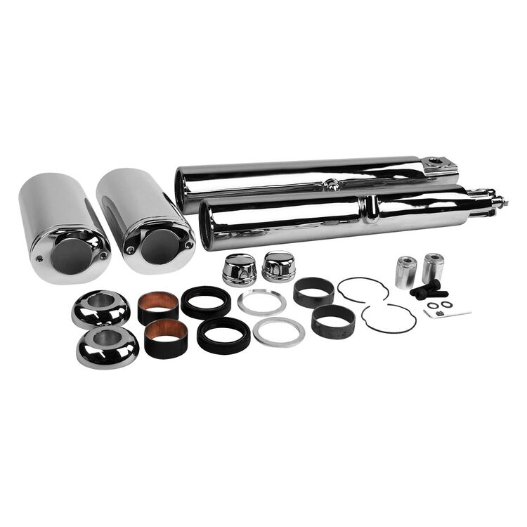 V-Twin Mfg. Chrome Fork Dress Up Kit For Harley Touring 2000-2007
